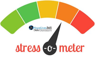 Measure your stress<br/>with HopeLives365 Online University’s Stress-O-Meter