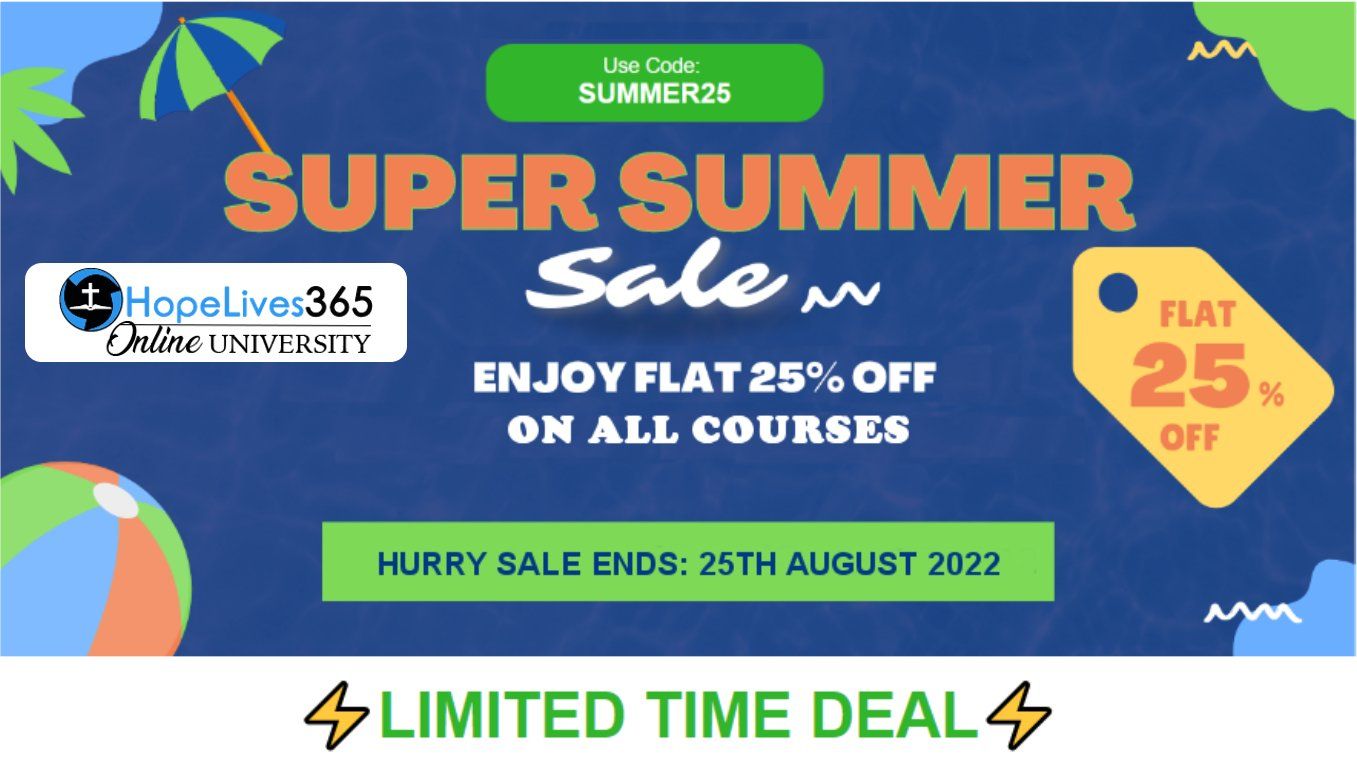 Summer Sale: FLAT 25% OFF on ALL Courses